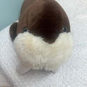 Vintage 1980s Sea World Waltus Plush Stuffed Animal Realistic 20” long 10" Tall